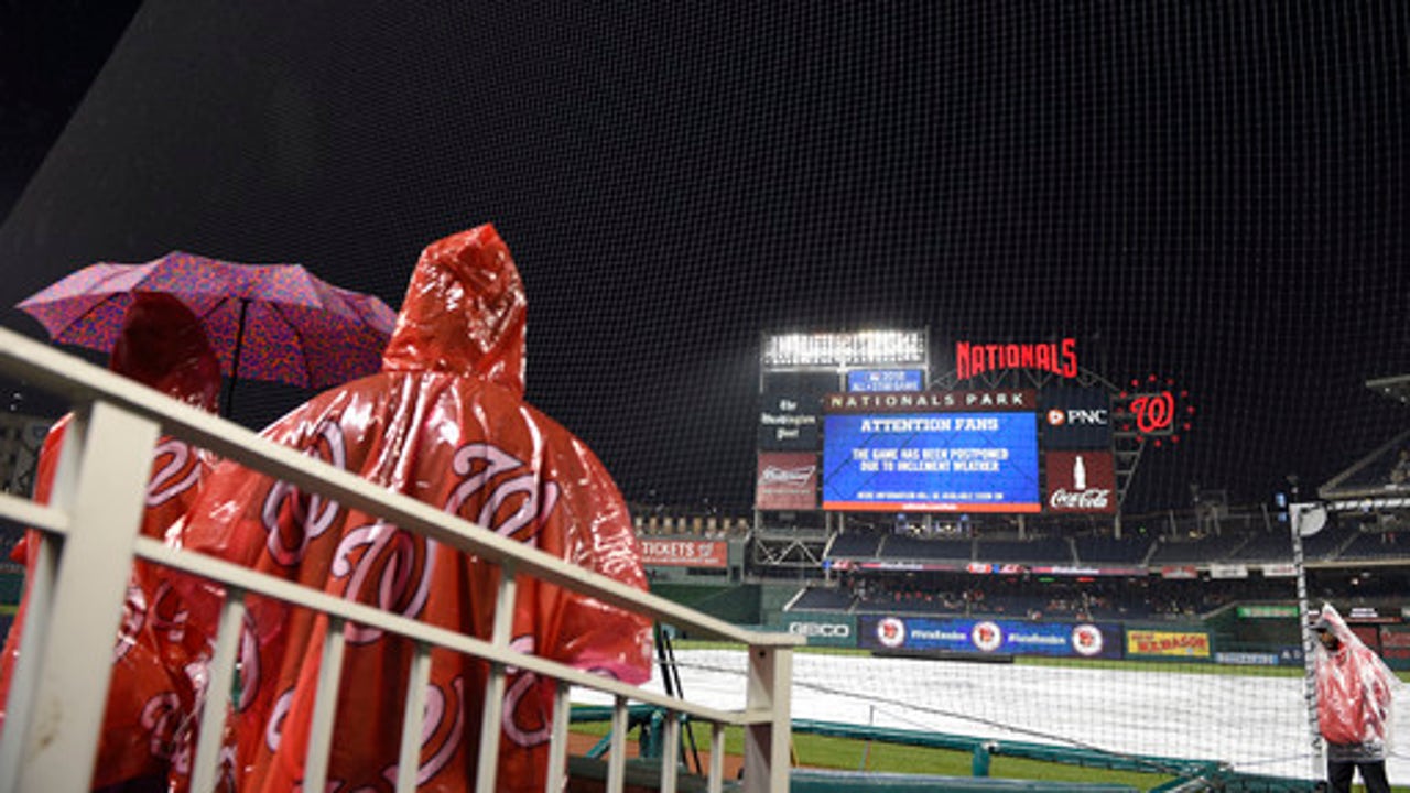 Nationals, Mets postponed in Washington due to rain (Jul 05, 2017)